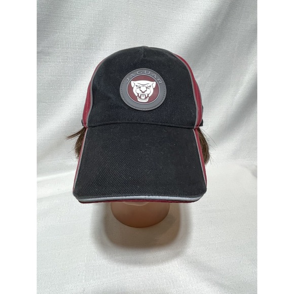 Jaguar Car Black Red Hat Adjustable One Size Cap Unisex Adults